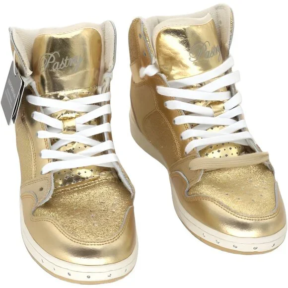 Pastry Shoes Pastry Glam Pie Glitter Dance Sneakers Gold Size